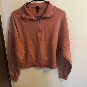 Wild Fable Coral Half-Zip Sweater